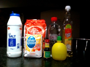 ingredients for playdough